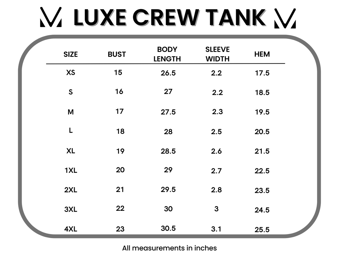 IN STOCK Luxe Crew Tank - Navy Floral Bliss FINAL SALE