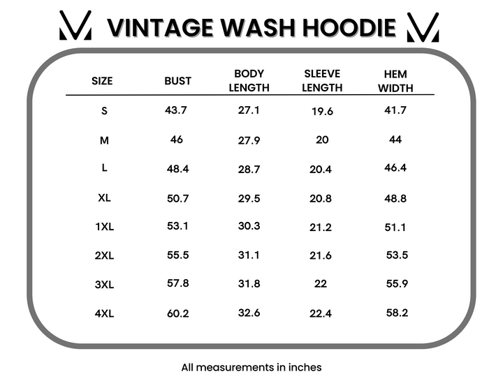 IN STOCK Vintage Wash Hoodie - Rust