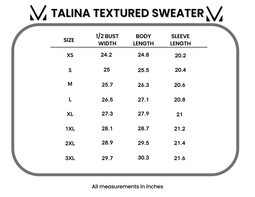 IN STOCK Talina Textured Sweater - Forest Green
