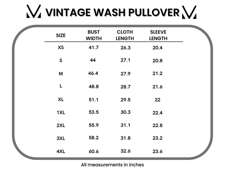 IN STOCK Vintage Wash Pullover - Black