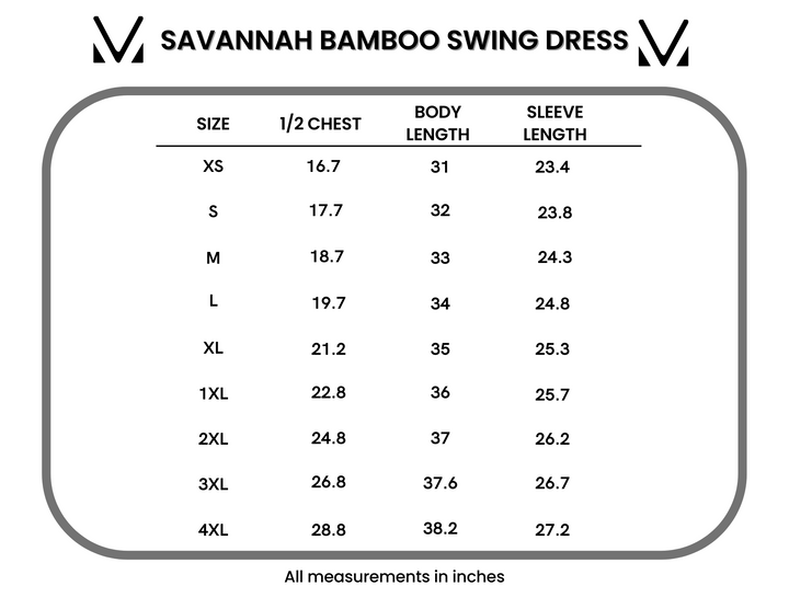 IN STOCK Savannah Bamboo Swing Dress - Black