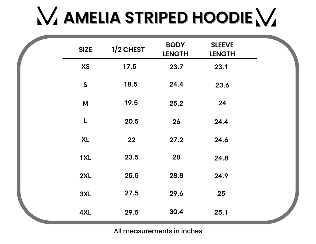 IN STOCK Amelia Striped Hoodie - Green