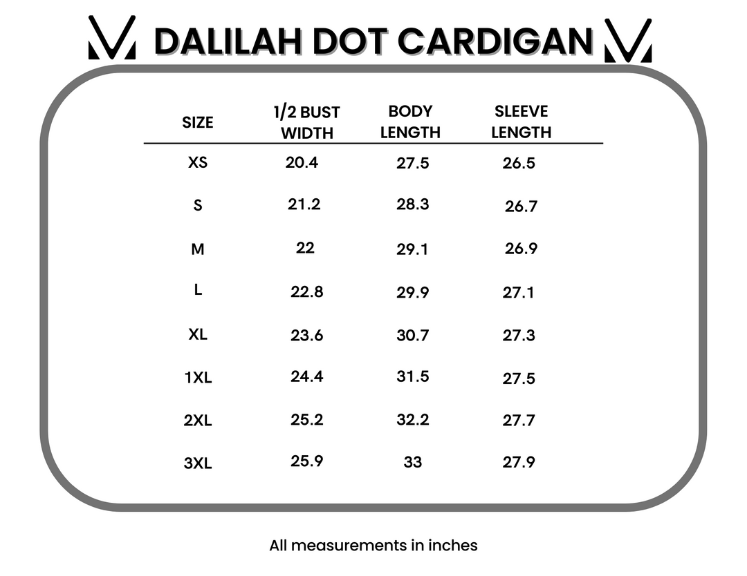 IN STOCK Dalilah Dot Cardigan - Tan