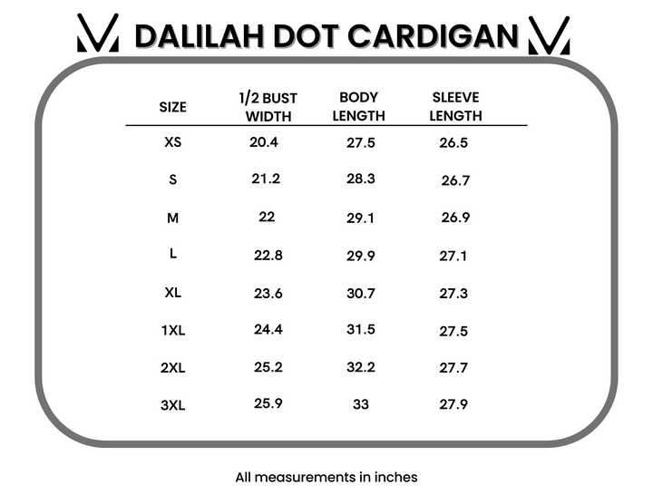 IN STOCK Dalilah Dot Cardigan - Tan