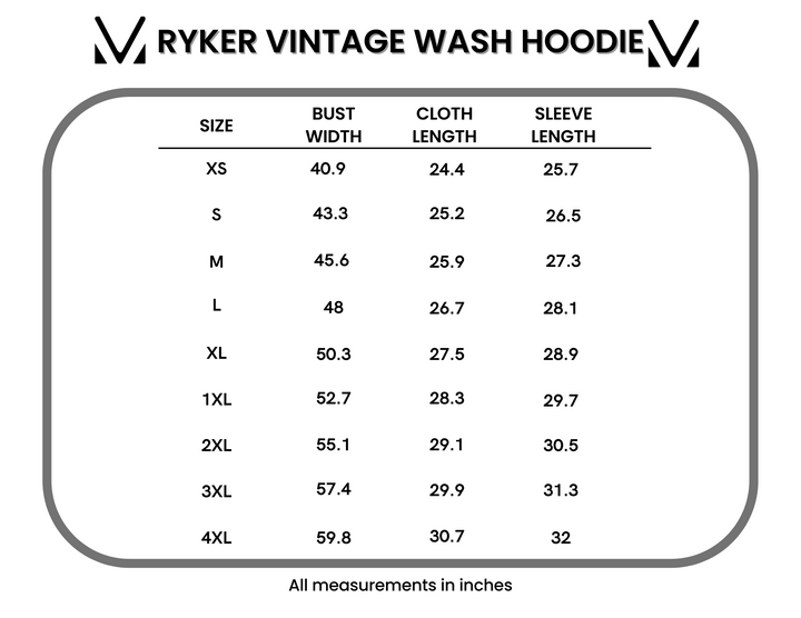 IN STOCK Ryker Vintage Wash Hoodie- Olive