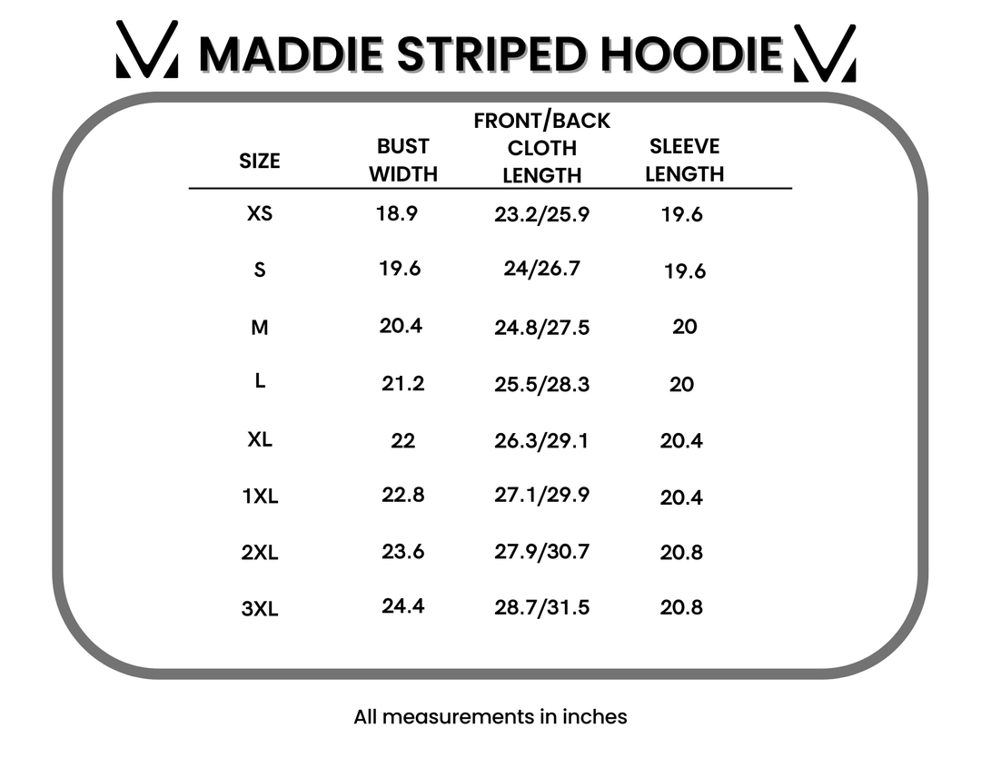 IN STOCK Maddie Striped Hoodie - Purple