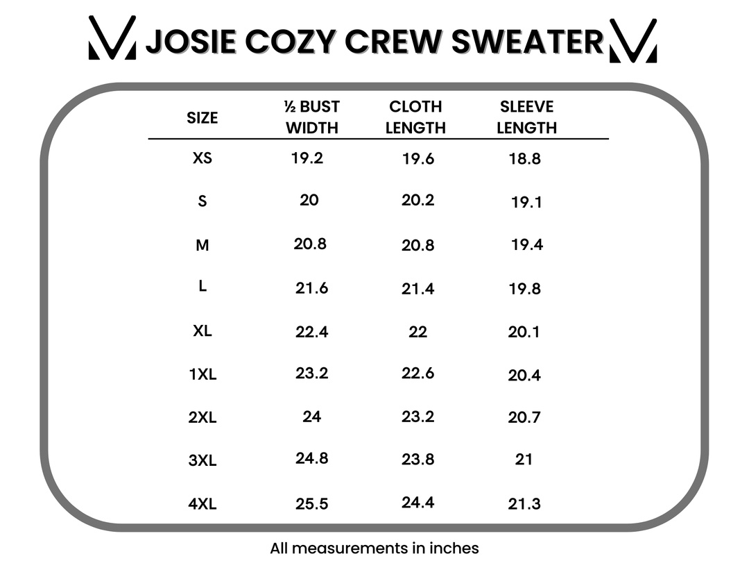IN STOCK Josie Cozy Crew Sweater - Dusty Rose