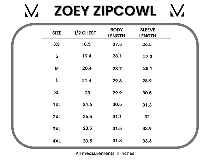 IN STOCK Classic Zoey ZipCowl Sweatshirt - Autumn Leaves and Olive