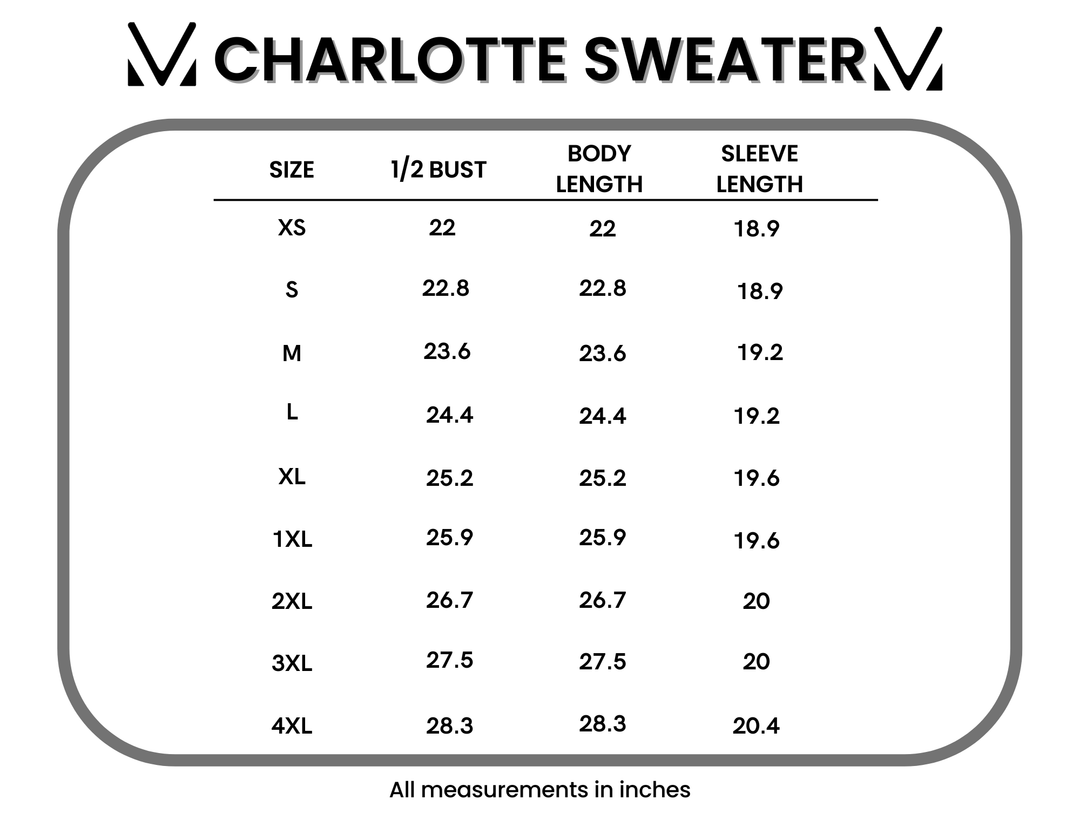 IN STOCK Charlotte Sweater - Orange and Ivory