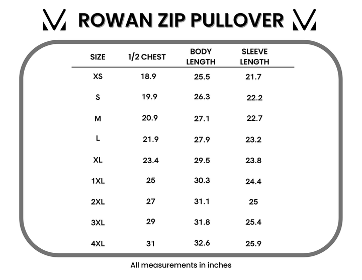 IN STOCK Rowan Zip Pullover - Slate Blue and Autumn Watercolor