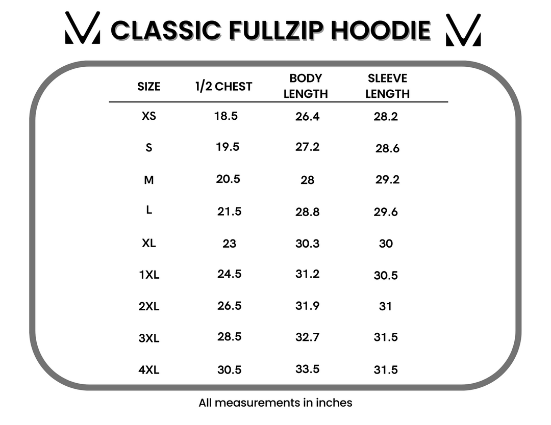 IN STOCK Classic Fullzip Hoodie - Black and Fall Floral