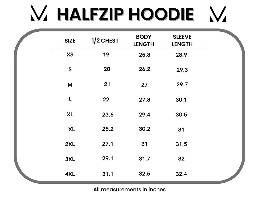 IN STOCK HalfZip Hoodie - Autumn Watercolor