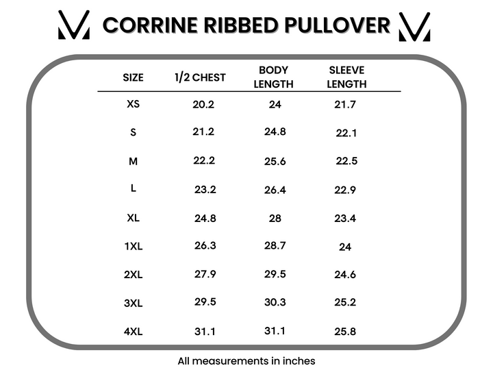 IN STOCK Corrine Ribbed Pullover Top - Navy