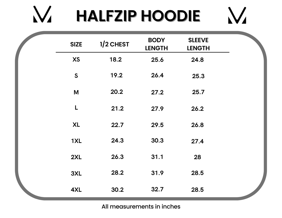 IN STOCK HalfZip Hoodie - Wildflower Meadow