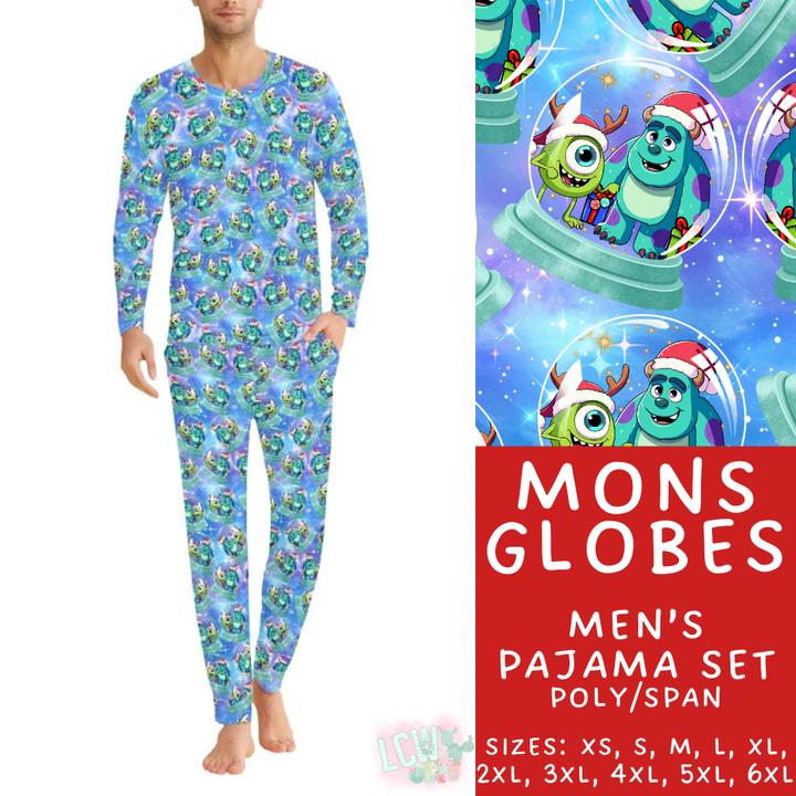 Batch #430 - Magical Christmas Family Pajamas - Closes 10/15 - ETA late Nov - Mons Globes Men's Pajama Set
