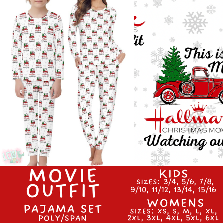 Batch #412 - Christmas Family Pajamas 2 - Closes 9/12 - ETA late October - Movie Outfit Women's & Kid's Pajama Set
