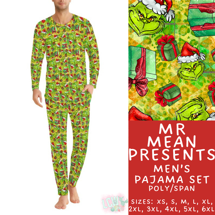 Batch #412 - Christmas Family Pajamas 2 - Closes 9/12 - ETA late October - Mr Mean Presents Men's Pajama Set