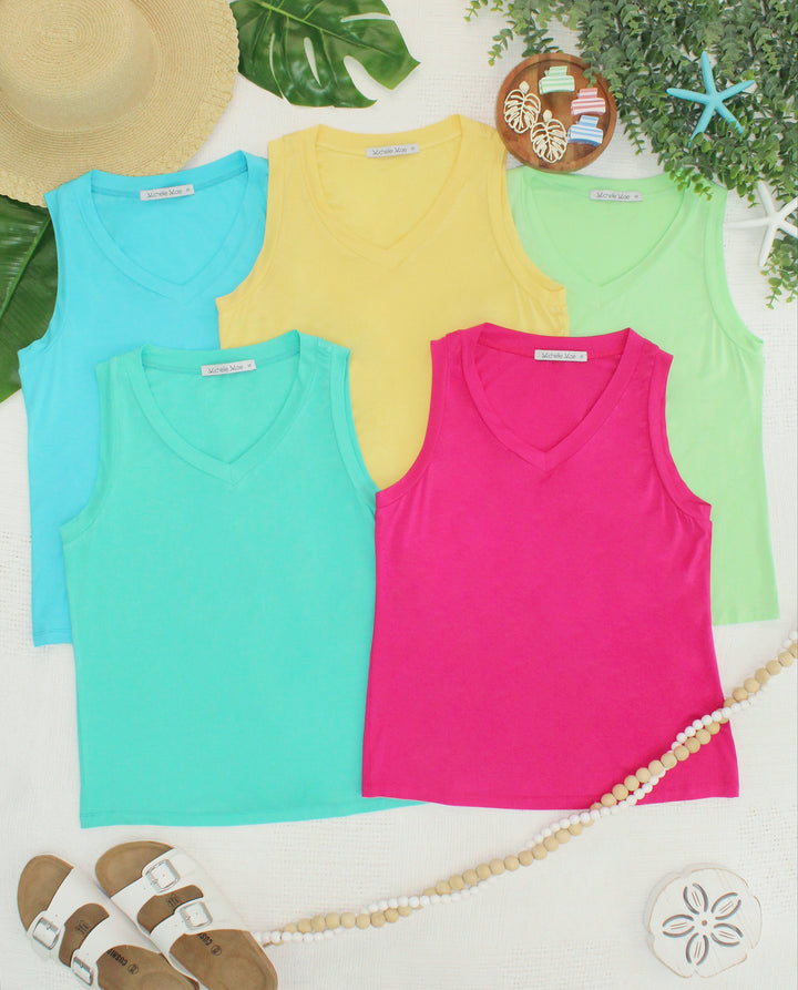 IN STOCK Noelle Tank - Lemon