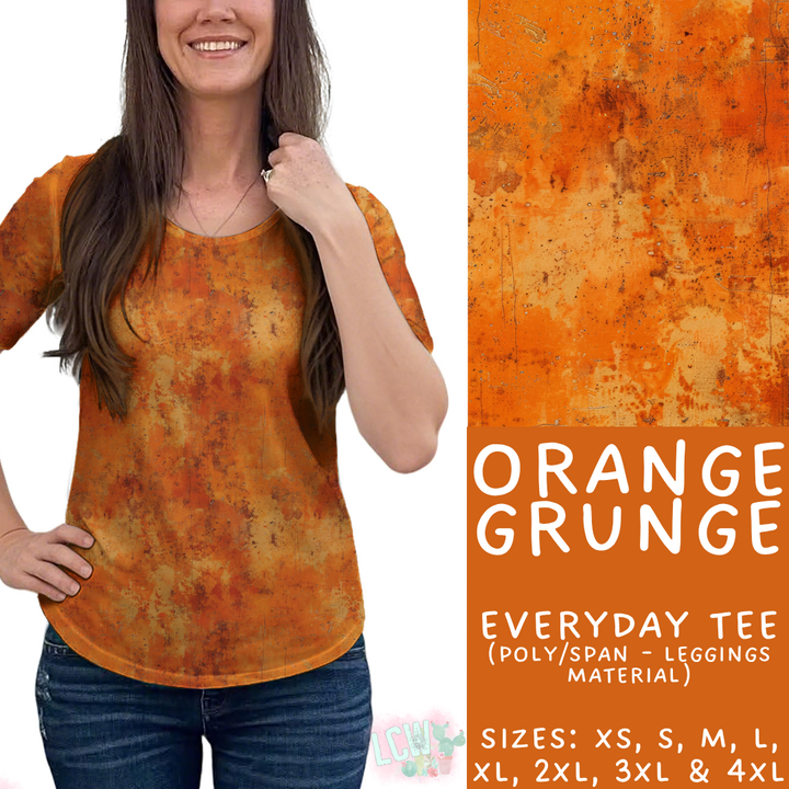 Batch #441 - Color Grunge - Closes 11/3 - ETA mid Dec - Orange Grunge Everyday Tee