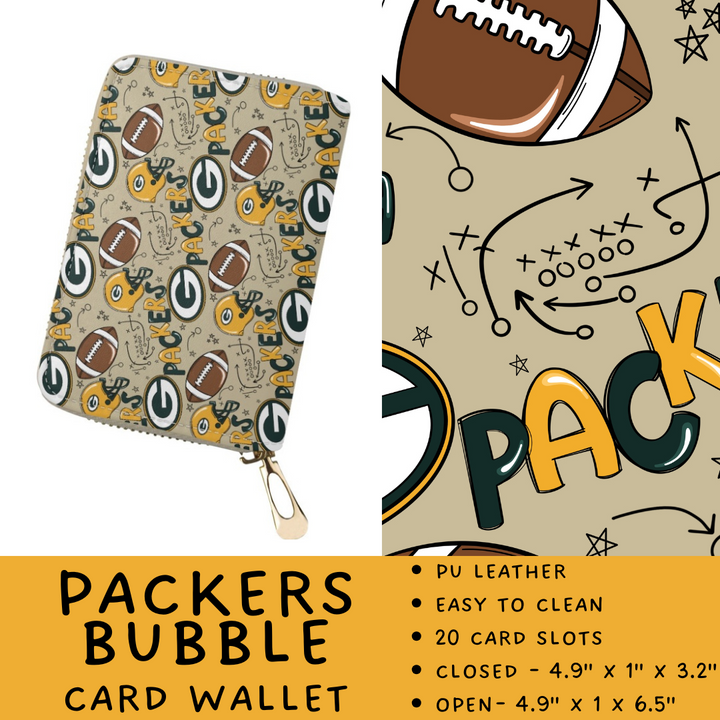 Batch #420 - End Zone Gear - Closes 9/26 - ETA mid Nov - Packers Bubble Card Wallet