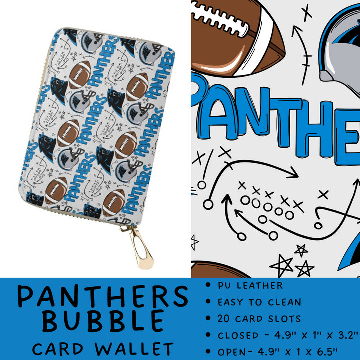 Batch #420 - End Zone Gear - Closes 9/26 - ETA mid Nov - Panthers Bubble Card Wallet