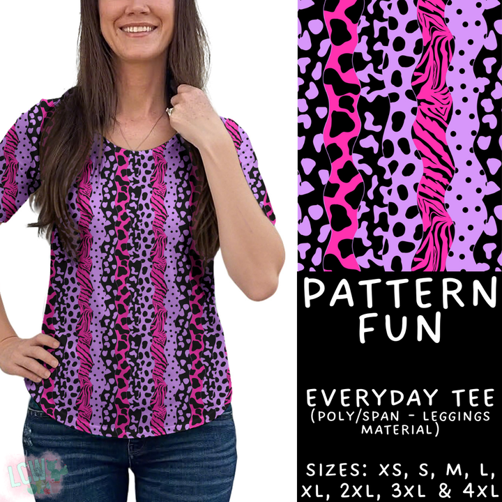 Batch #408 - Fun Run 14 - Closes 9/5 - ETA mid/late October - Pattern Fun Everyday Tee