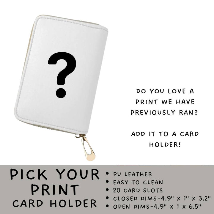 Batch #420 - End Zone Gear - Closes 9/26 - ETA mid Nov - Pick Your Print Bubble Card Wallet