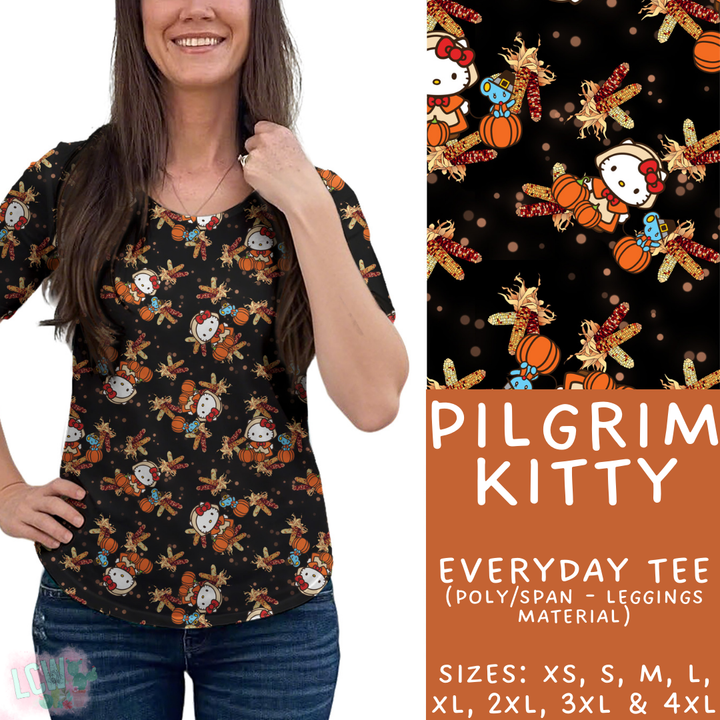 Batch #409 - Character Fall 2 - Closes 9/8 - ETA late October - Pilgrim Kitty Everyday Tee