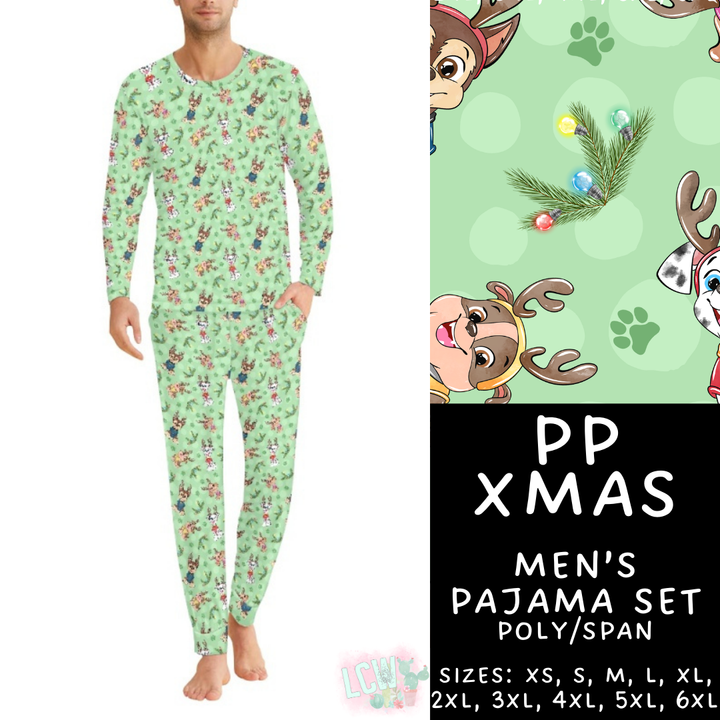 Batch #412 - Christmas Family Pajamas 2 - Closes 9/12 - ETA late October - PP Xmas Men's Pajama Set