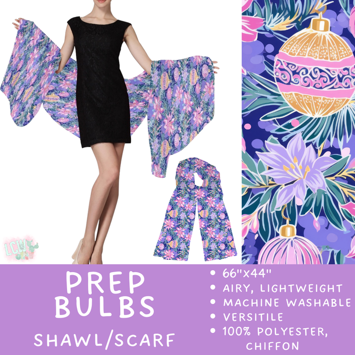 Batch #415 - The Scarf/Shawl Collection - Closes 9/18 - ETA early Nov - Prep Bulbs Scarf/Shawl