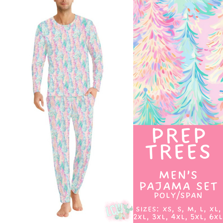 Batch #425 - Winter Family Pajamas - Closes 10/6 - ETA late Nov - Prep Trees Men's Pajama Set