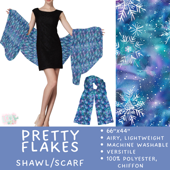 Batch #415 - The Scarf/Shawl Collection - Closes 9/18 - ETA early Nov - Pretty Flakes Scarf/Shawl
