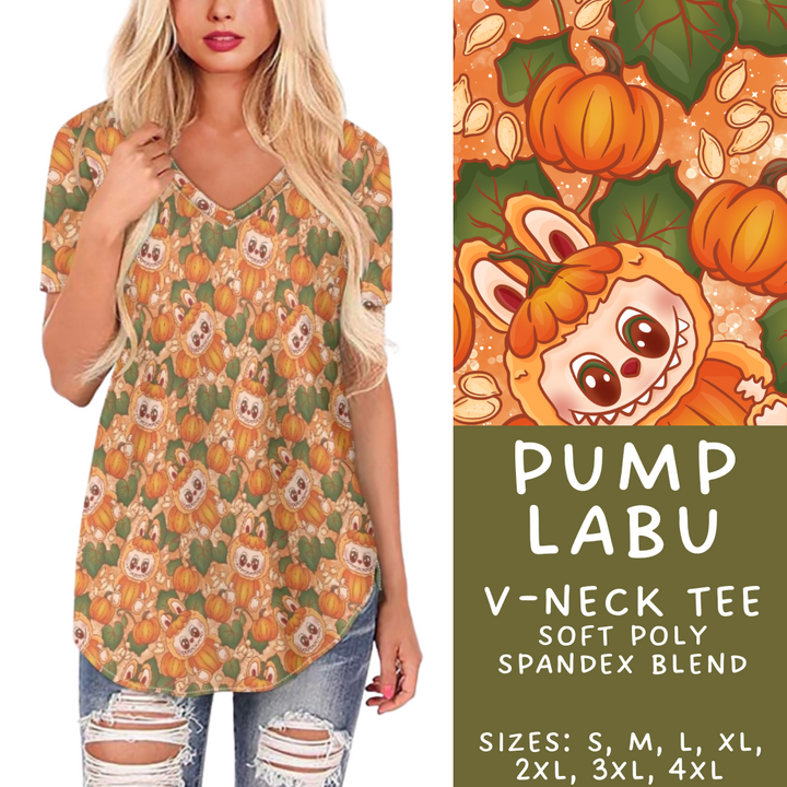 Batch #409 - Character Fall 2 - Closes 9/8 - ETA late October - Pump Labu V-Neck Tee