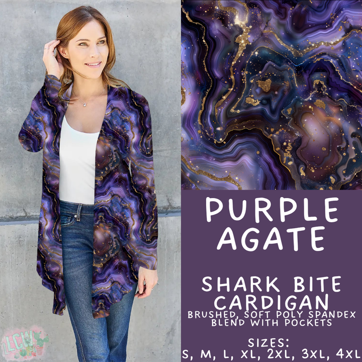 Batch #448 - Agate Collection - Closes 11/17 - ETA early Jan - Purple Agate Cardigan