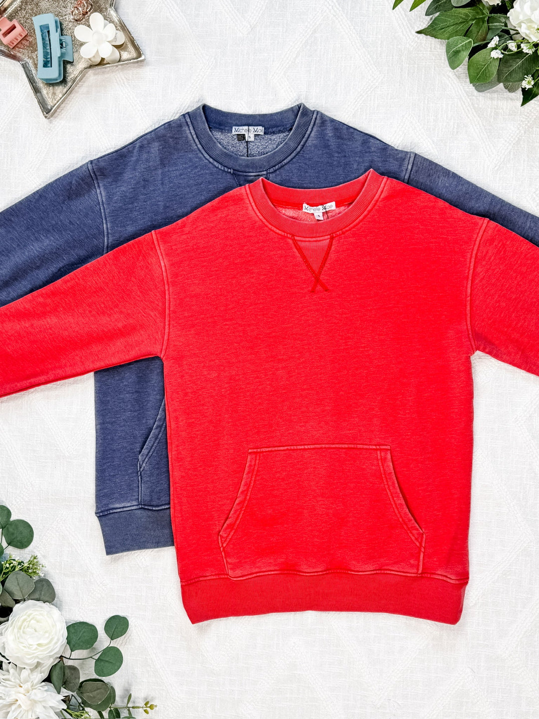 IN STOCK Vintage Wash Pocket Pullover - Nautical Navy FINAL SALE
