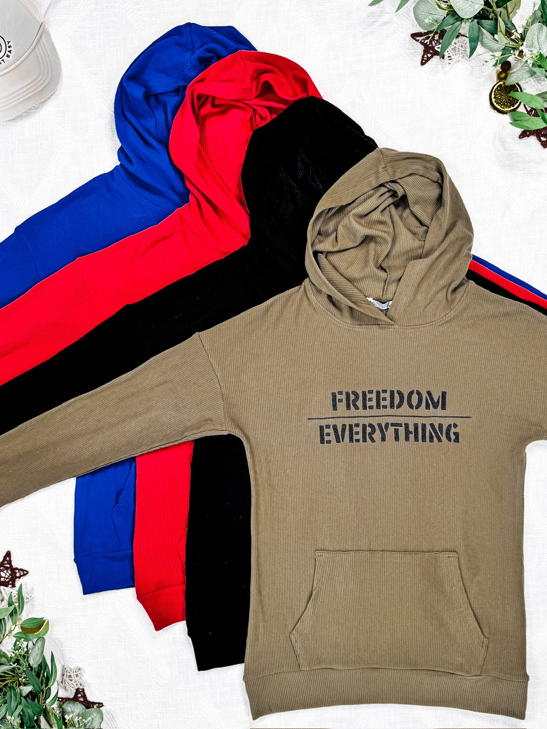 IN STOCK Corrine Embroidered Hoodie - In God We Trust
