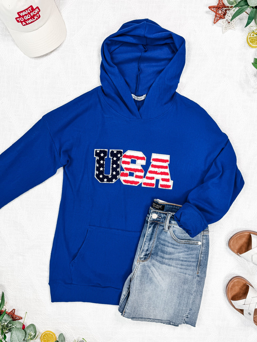 IN STOCK Corrine Hoodie - Royal Blue USA FINAL SALE