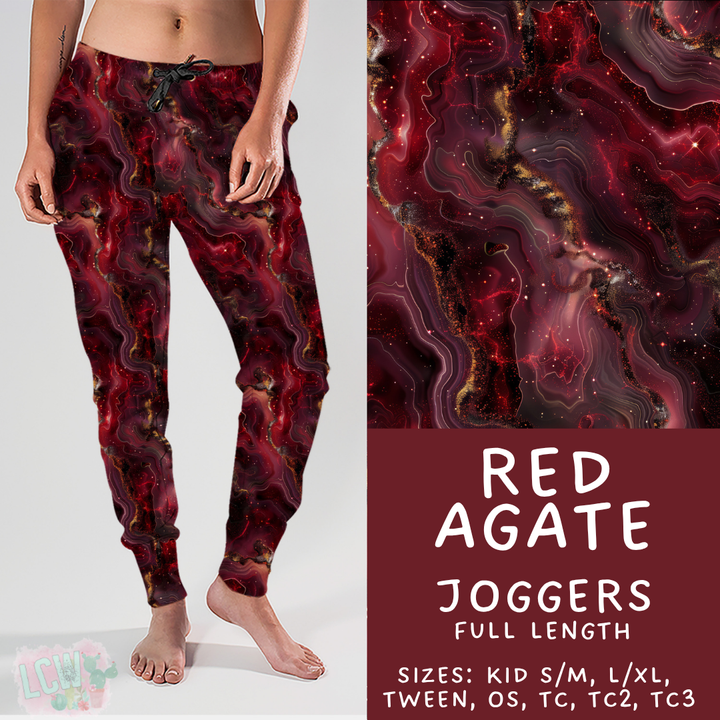 Batch #448 - Agate Collection - Closes 11/17 - ETA early Jan - Red Agate Joggers