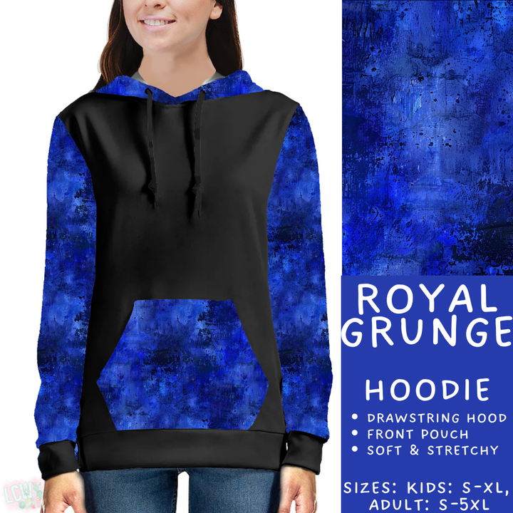 Batch #441 - Color Grunge - Closes 11/3 - ETA mid Dec - Royal Grunge Hoodie