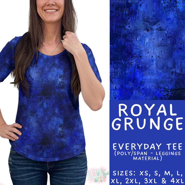 Batch #441 - Color Grunge - Closes 11/3 - ETA mid Dec - Royal Grunge Everyday Tee