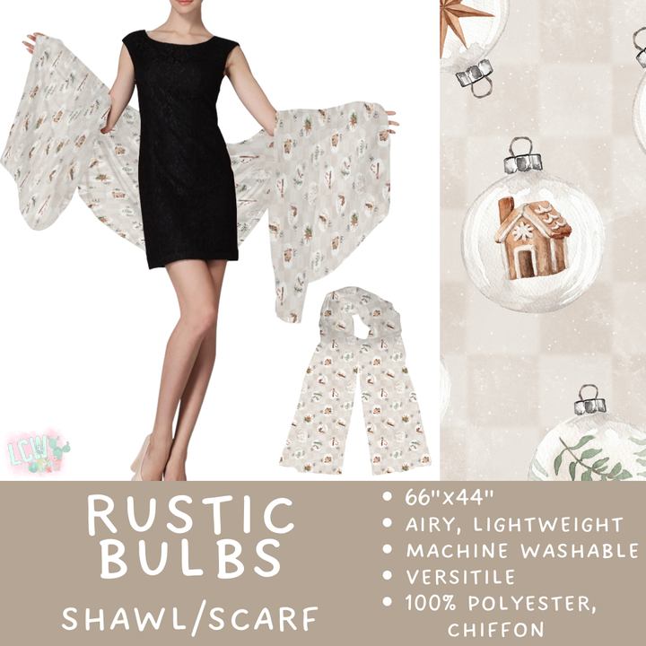 Batch #415 - The Scarf/Shawl Collection - Closes 9/18 - ETA early Nov - Rustic Bulbs Scarf/Shawl