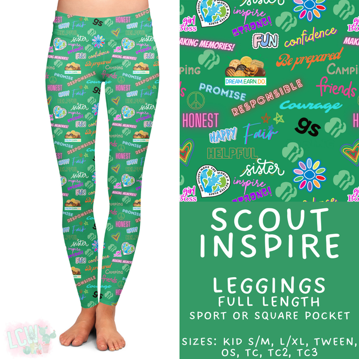 Batch #429 - Cookie Dealer 3 - Closes 10/13 - ETA late Nov - Scout Inspire Full Length Leggings