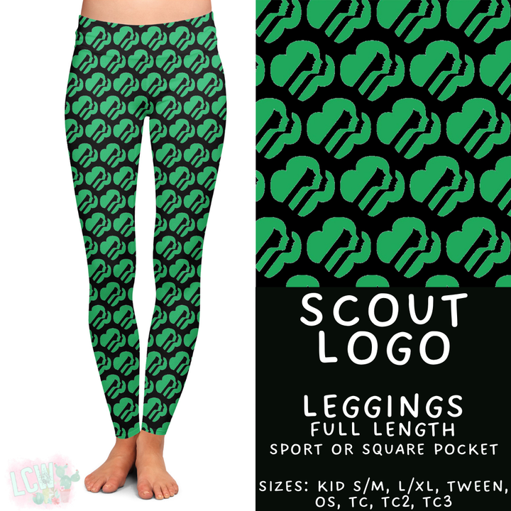 Batch #429 - Cookie Dealer 3 - Closes 10/13 - ETA late Nov - Scout Logo Full Length Leggings