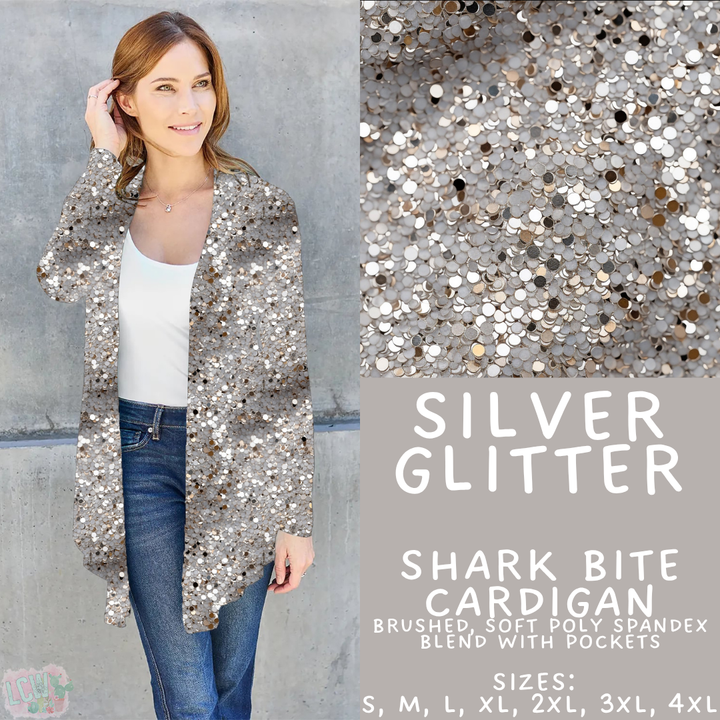 Batch #446 - New Year's Eve 2 - Closes 11/5 - ETA mid Dec - Silver Glitter Cardigan