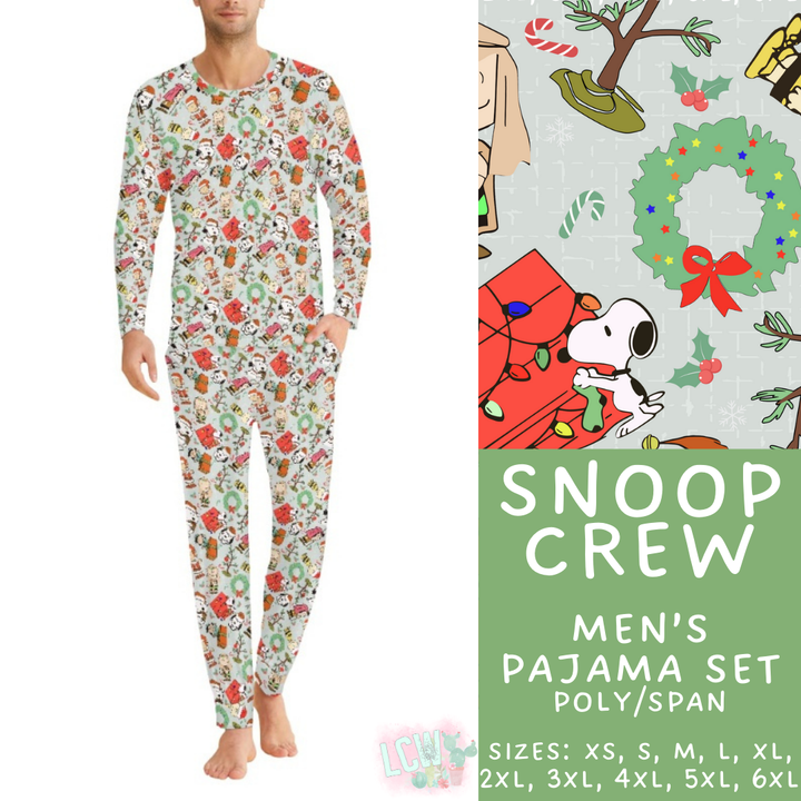 Batch #412 - Christmas Family Pajamas 2 - Closes 9/12 - ETA late October - Snoop Crew Men's Pajama Set
