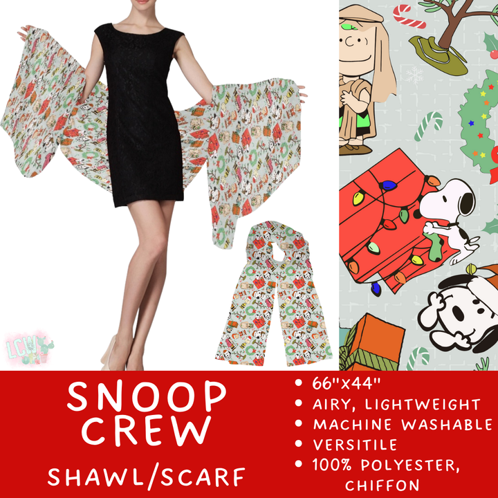 Batch #415 - The Scarf/Shawl Collection - Closes 9/18 - ETA early Nov - Snoop Crew Scarf/Shawl
