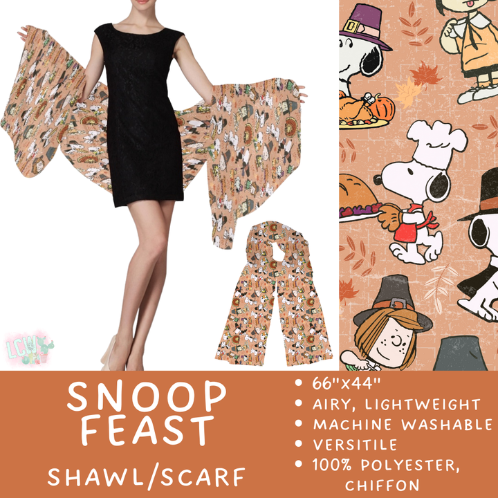 Batch #415 - The Scarf/Shawl Collection - Closes 9/18 - ETA early Nov - Snoop Feast Scarf/Shawl