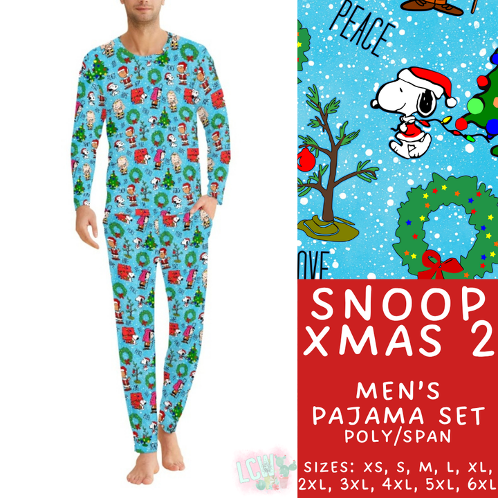 Batch #431 - Character Christmas Pajamas - Closes 10/16 - ETA late Nov - Snoop Xmas 2 Men's Pajama Set