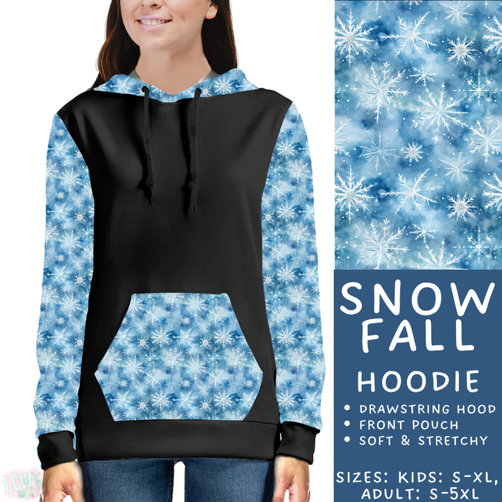Batch #439 - Winter Watercolor 2 - Closes 10/30 - ETA mid Dec - Snow Fall Hoodie