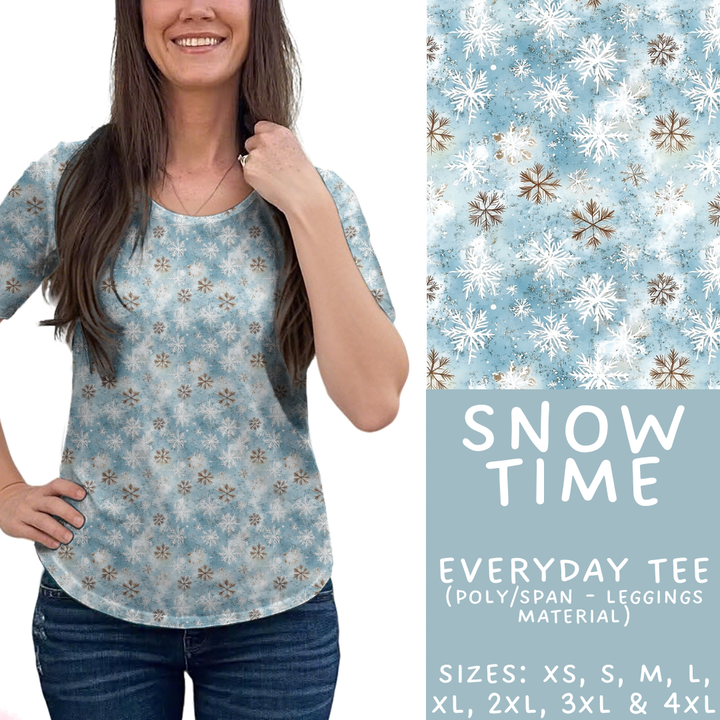 Batch #439 - Winter Watercolor 2 - Closes 10/30 - ETA mid Dec - Snow Time Everyday Tee